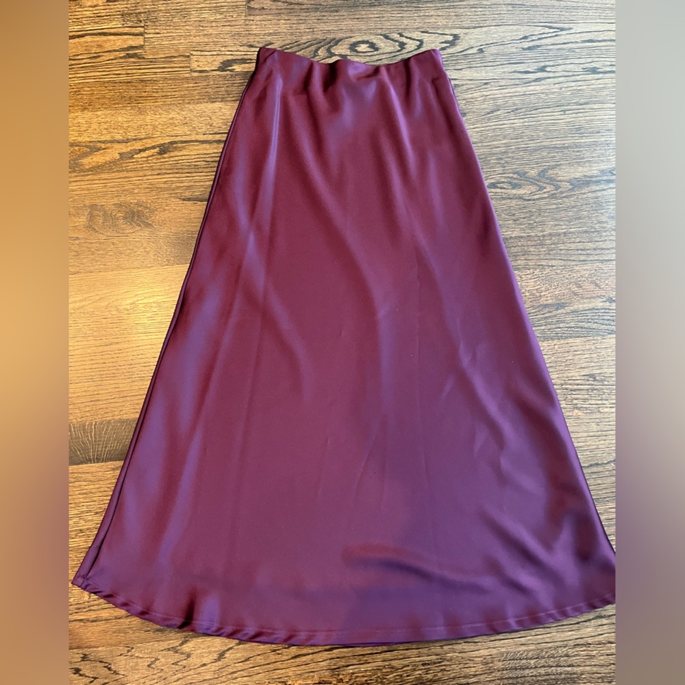 Plum Sweater and Slip Skirt Set - Picture 7 of 8
